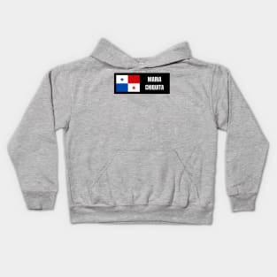 Maria Chiquita City with Panama Flag Kids Hoodie